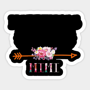 Happiness is being Mimi floral gift Sticker